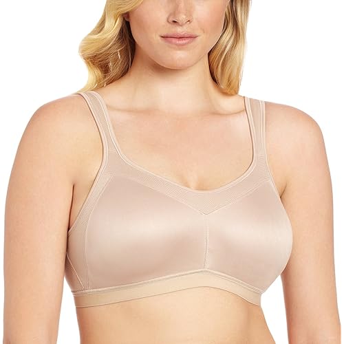 Playtex Women's 18 Hour Active Bra, Breathable Comfort Wireless Bra, Full-Coverage Bra, Smoothing