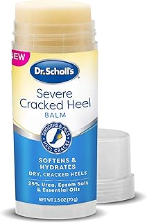 Dr. Scholl's Cracked Heel Repair Balm 2.5oz, with 25% Urea for Dry Cracked Feet, Heals and Moisturizes for Healthy Feet