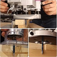 Vista 37 de Spiral Router Bit 1/4 Inch Shank Up Cut Spiral Router Bit 2 Flutes HRC55 Solid Carbide Spiral Milling Tool 1/4 Inch Cutting Diameter 3 inch Extra