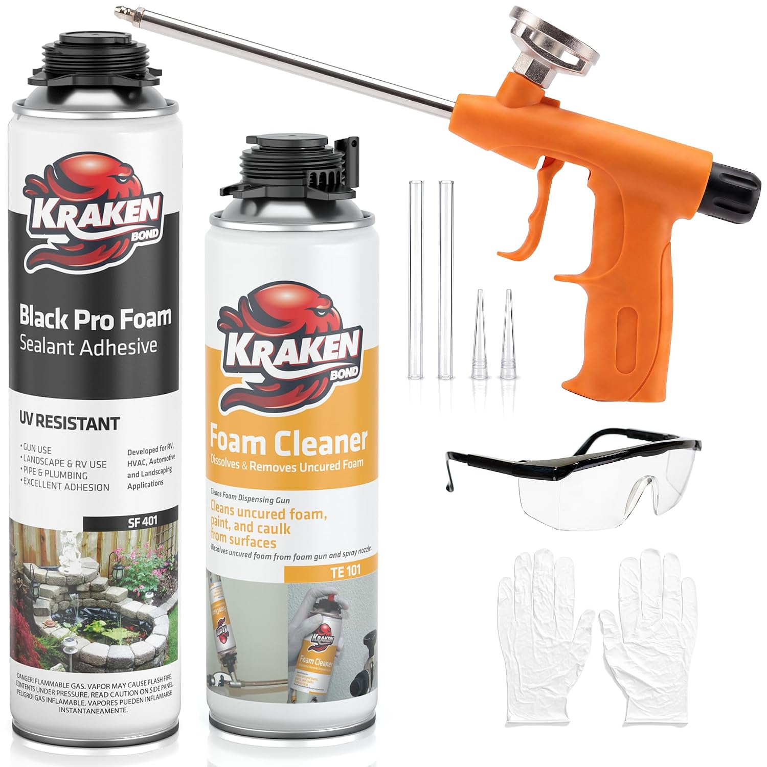 Kraken Bond Black Spray Espuma Expandible 710 ml Negro miniatura 1
