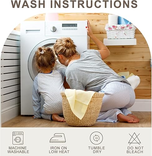 Miniatura 7 de HengDu Cortinas opacas de lino sintético, bloqueo de luz, eficiencia energética y protección de privacidad, doble capa con ojales, cortinas de