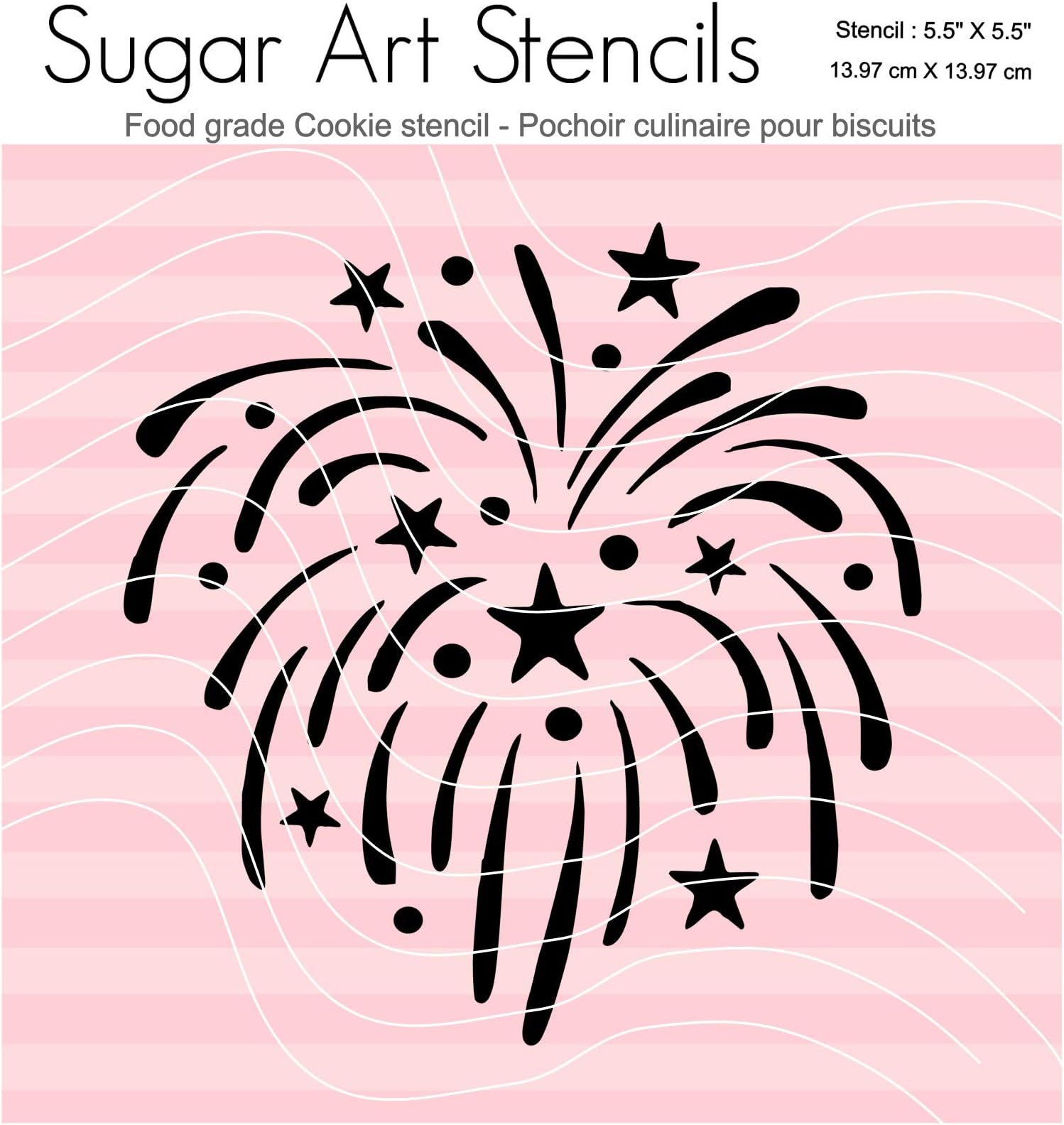 July 4th cookie stencil Independence day NB1084