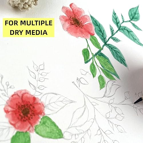 Miniatura 5 de Cuaderno de dibujo de acuarela encuadernado en espiral para principiantes, artistas y profesionales, tamaño portátil de 11.7 x 8.3 pulgadas, 140