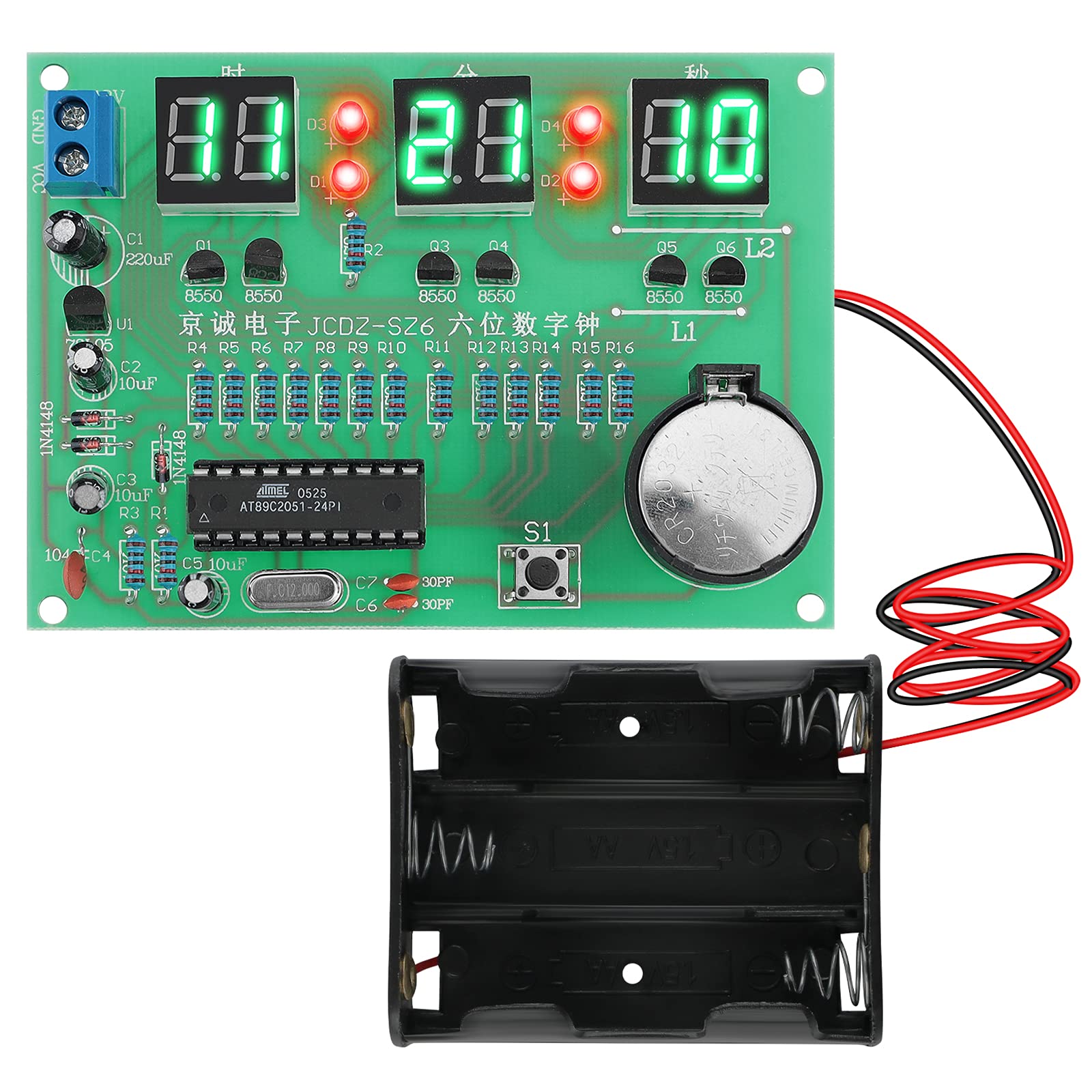 Buy DIY Electronic Clock Module Kit MakerFocus Digital LED Display PCB
