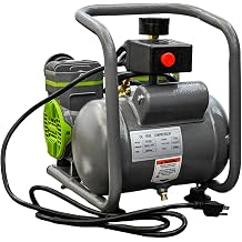 Quiet Oil-Free Air Compressor, 1.5HP 110V Portable Electric Pump | 2 Gallon Tank, 120 PSI High Pressure Pneumatic Tool for Tire Inflation, Nail Gun, Spray Painting, Woodworking