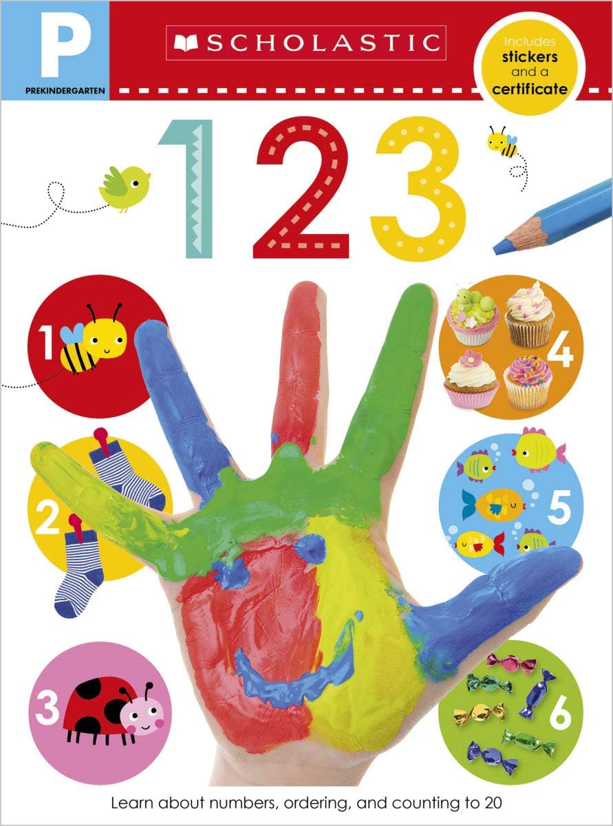 Scholastic 123 Pre-K Workbook: Early Learners (Skills Workbook)