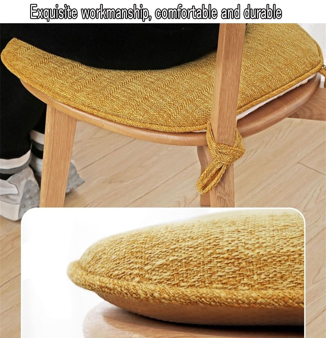 Cojines de Herradura para Silla de Comedor Asiento Cocina 41x43cm 4 Confezioni Colore Naranja Cojines Acolchados Perfecto para Muebles Comodidad y Estilo