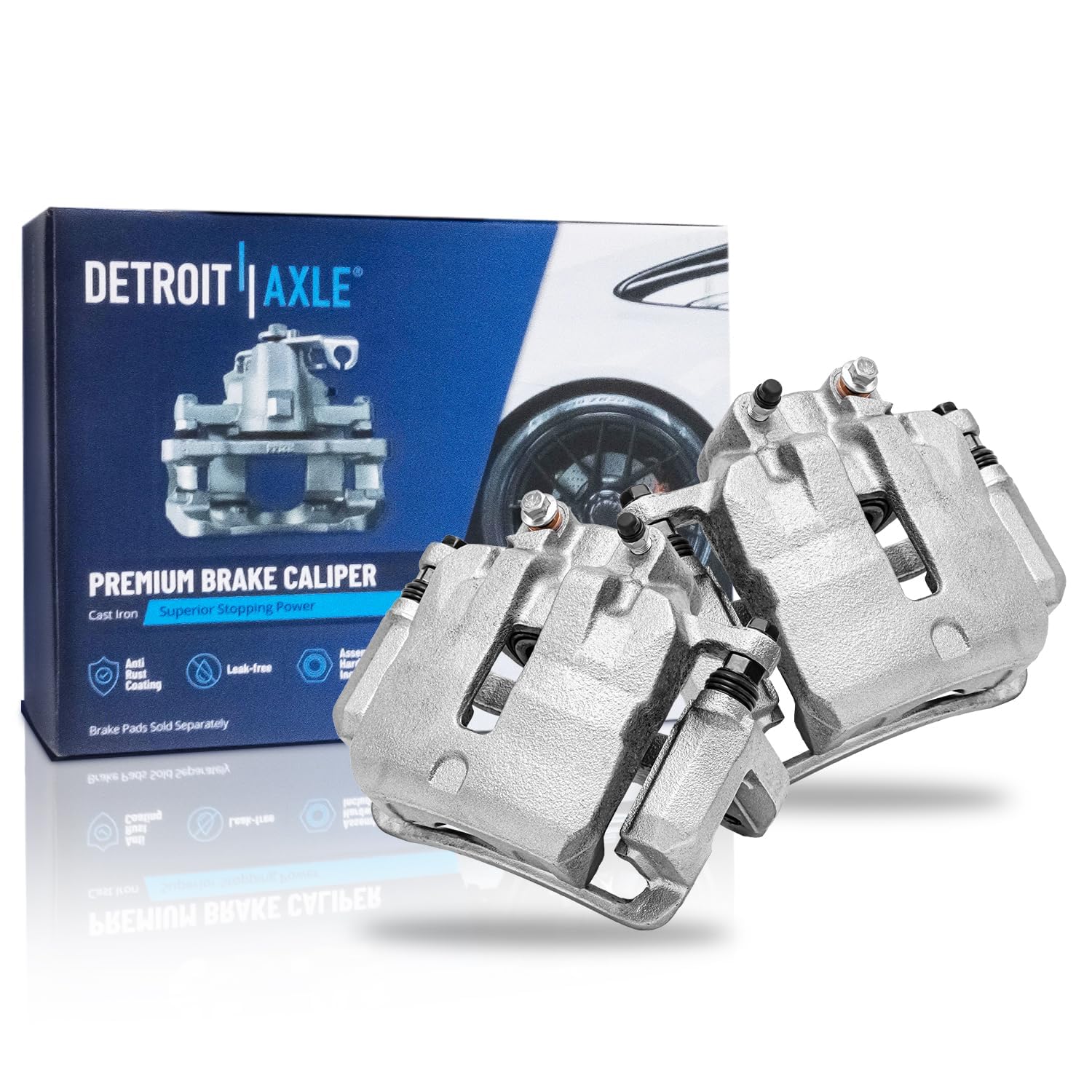 Detroit Axle - 2pc Front Brake Calipers for Chevy Malibu Impala Equinox