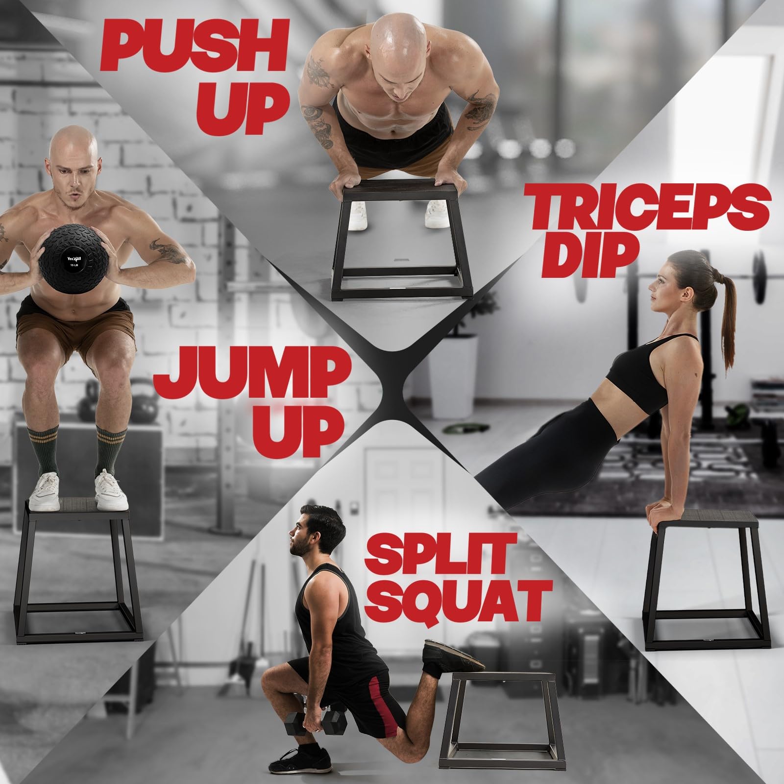 イエスフォーオール(Yes4All) メタルプライオボックス 　18インチ Amazon.com : Yes4All 3 in 1 Foam Plyometric Jump Box - Jump