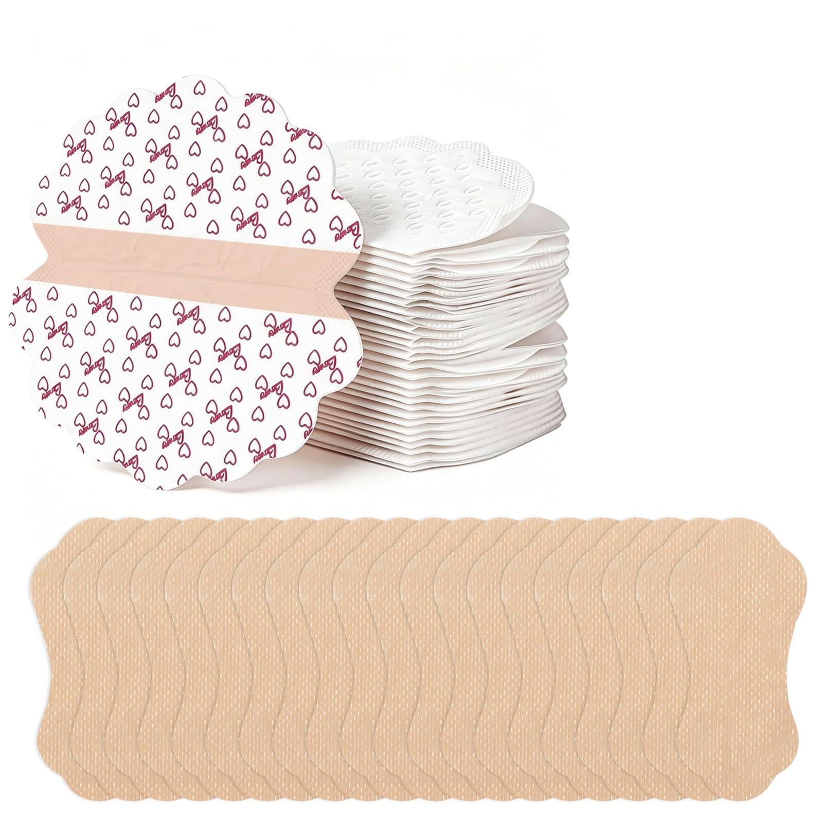 Almohadillas sudor axilas Damen & Herren, Almohadillas para las axilas, transpirables, Respetuosos con la piel, Ajuste perfecto, absorben las manchas de sudor, Paquete combinado de 60 piezas
