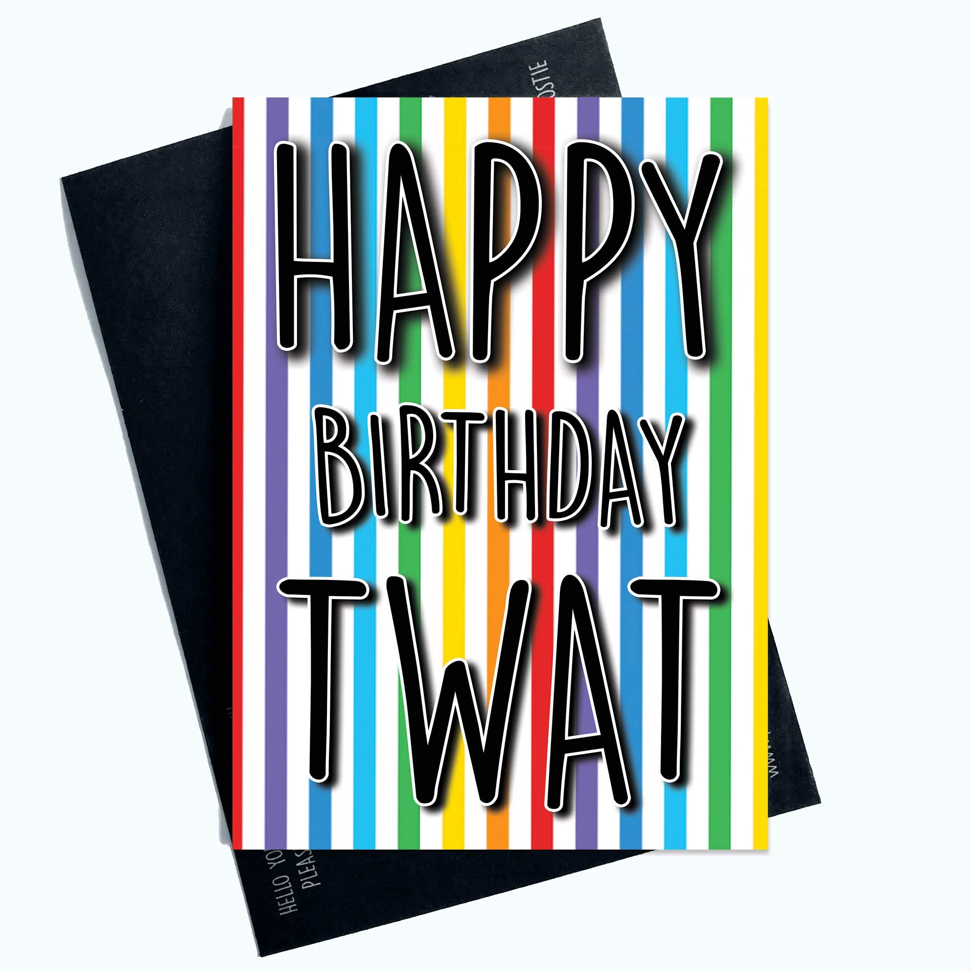 Funny Rude Cards Happy Birthday Twat Boyfriend 21st 30th 40th Joke Card PC1016