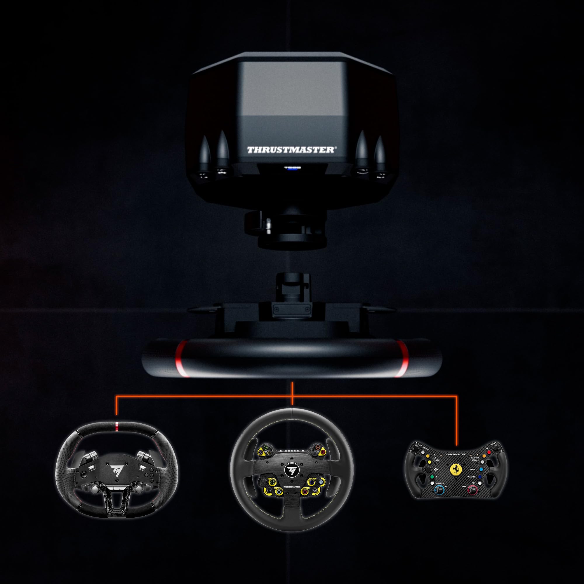 Thrustmaster T598 - Volante de Carreras Direct Axial Drive para PS5, PS4 y PC (Force Feedback de Próxima Generación, Aro Sportcar de 30 cm, Incluye Pedales Raceline Pedals LRT) Negro