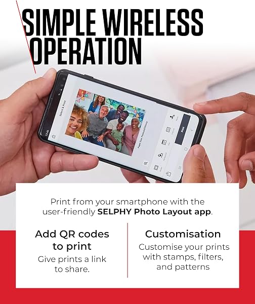 Canon SELPHY CP1500 Compact Photo Printer – Wireless Printing, Long-Lasting Prints, USB-C & SD Card Connectivity – Ideal for Scrapbooks & Photo Albums, Black GB - 5