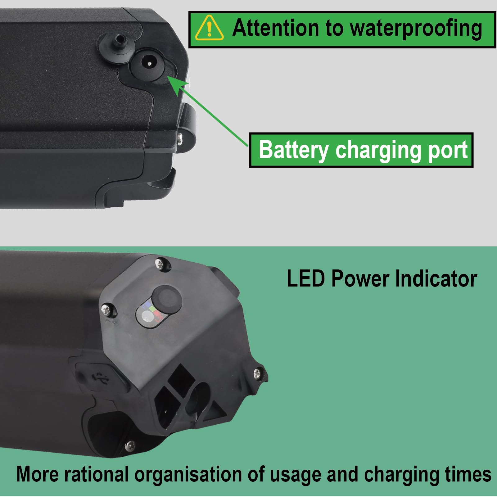 Akumulator ebike 36V 18Ah zamiennik akumulatora do roweru elektrycznego Dorado Plus skuter rowerowy Li-ion z ładowarką (36V 18Ah)