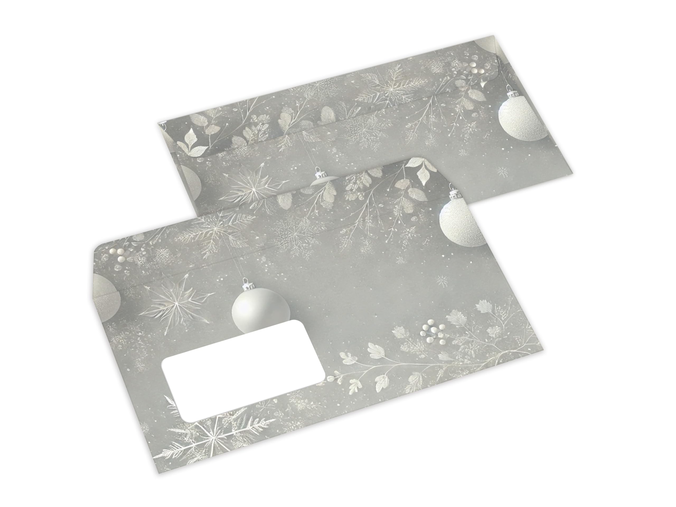 Briefpapier Weihnachten Weihnachtsbriefpapier mit Umschlag Umschlägen mit Fenster Weihnachtspapier A4 für Kunden (250 Blätter + 250 Umschläge)