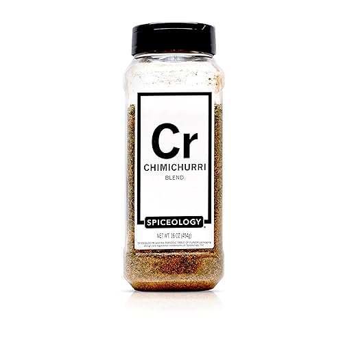 Spiceology - Mezcla de especias para condimentos de Chimichurri - Uso en: cerdo, pescado, verduras, pollo, bistec - BBQ Rub - 16 oz