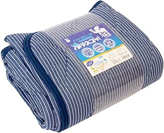 西川 敷きパッド 冷感 【ひんやり接触冷感Q-max0.288!】 洗える キング 180×205cm ダークブルー リバーシブルタイプ ひんやり&タオル地 春・夏・秋のロングシーズン使える 「冷やスゴッ!」