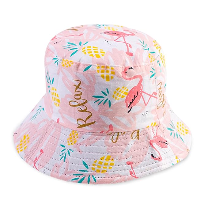 Baby Summer Cap for Boys & Girls, Soft Cotton Sun Cap with Wide Brim
