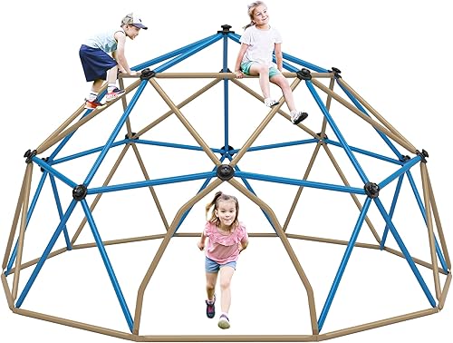 Merax Cúpula de escalada de 12 pies, escalador de cúpula al aire libre para niños de 3 a 10 personas con soporte de 1000 libras, fácil montaje,