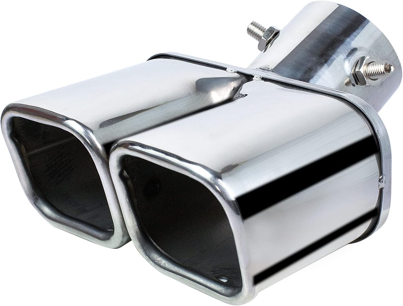 62mm Exhaust tips Exhaust stainless steel Silver