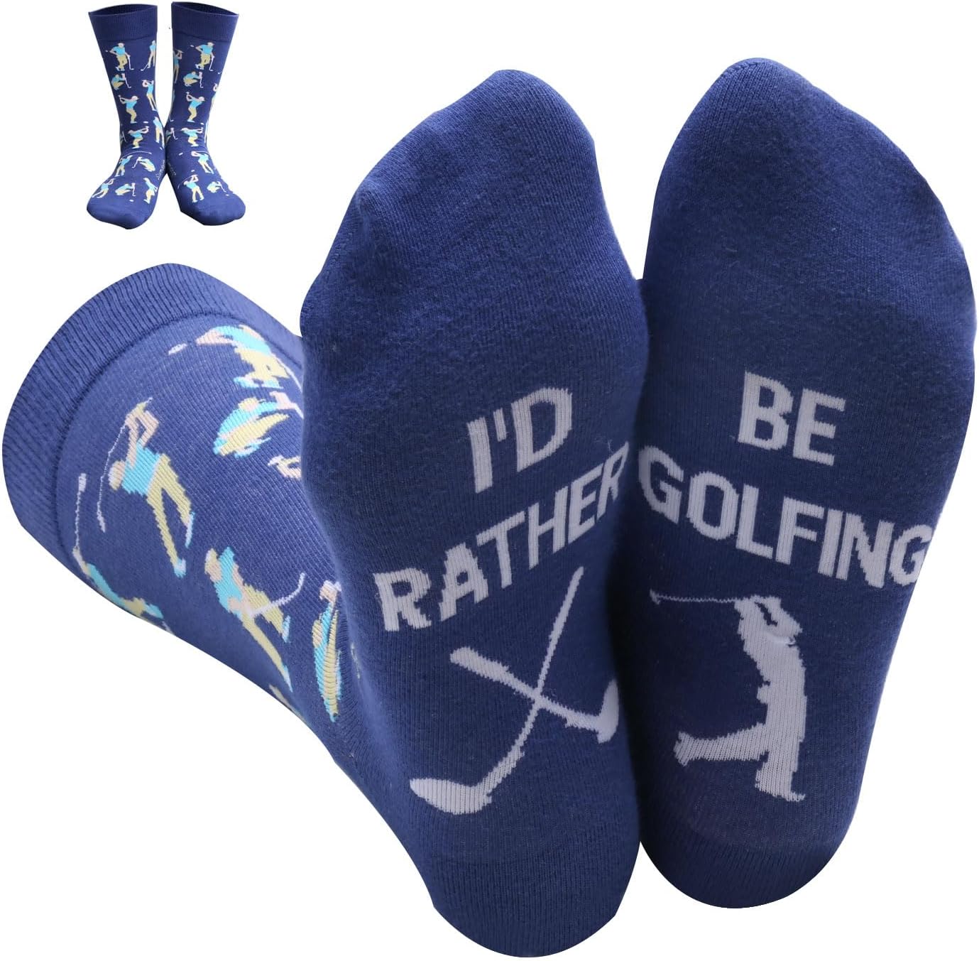 Golf Socks, Golf Gifts for Men Christmas, Golf Accessories for Men, Funny Gifts for Golfers Boyfriend, One Size 8-13