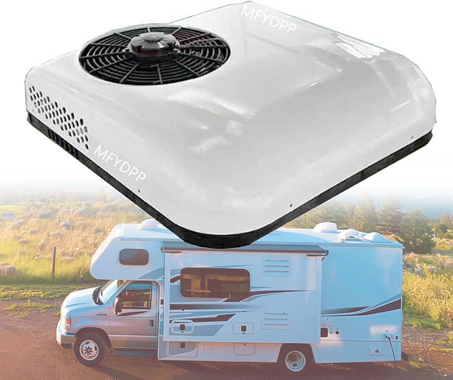 12V/24V DC RV Air Conditioner,Truck Roof Air Conditioner,Efficient Cooling,for Truck Rv Boat Automotive Camper Travel Trailer(Size:24V)