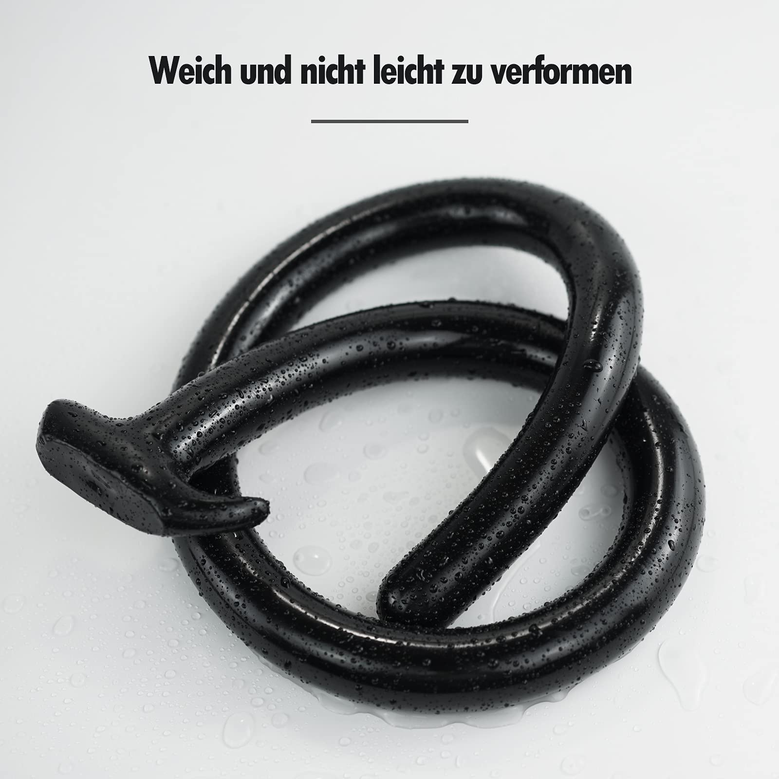 Consolador anal de silicona suave de 100 cm, tapón anal largo flexible para mujeres, juego SM, dilatador extra grande, masturbación para hombres Negro