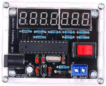 Frequency Meter,10 Frequency Meter DIY Kit Frequency Counter AVR Frequency with Shell Counter Cymometer Frequency Measurement 0.000 001Hz Resolution