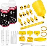 CHUMXINY Brake Bleed Kit for Shimano,TEKTRO, MAGURA Range of Hydraulic Disc Brakes, Including High Performance Mineral Brake Fluid (120ml). - 1