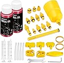 CHUMXINY Brake Bleed Kit for SHIMANO, TEKTRO Hydraulic Disc Brakes, Including High Performance Mineral Brake Fluid (120ml)