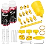 CHUMXINY Brake Bleed Kit for SHIMANO, TEKTRO Hydraulic Disc Brakes, Including High Performance Mineral Brake Fluid (120ml)