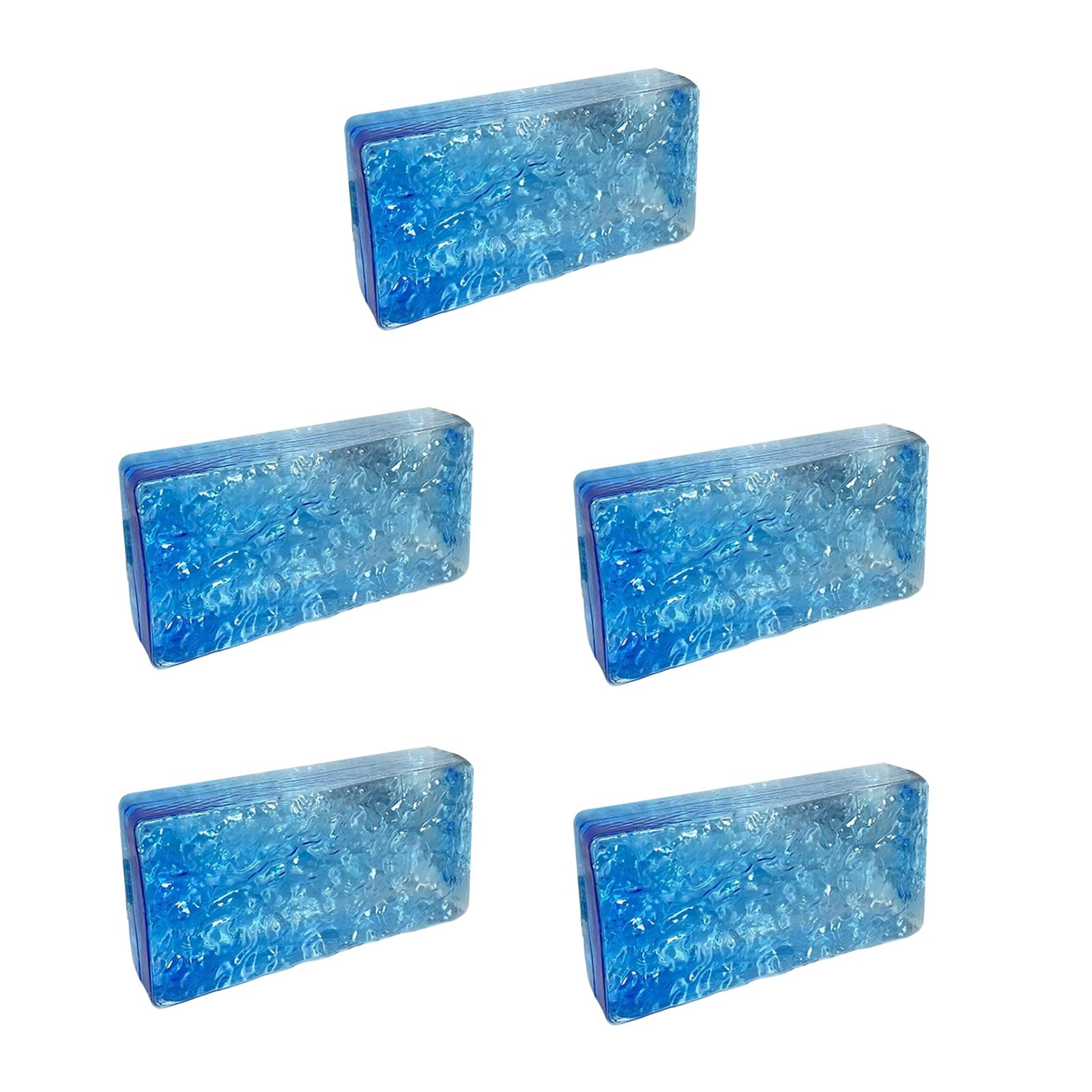 Hsyzygian Of 5 Clear Acrylic Hollow Bricks for Modularized Background Wall Partition and Room Divider Clear Acrylic Bricks
