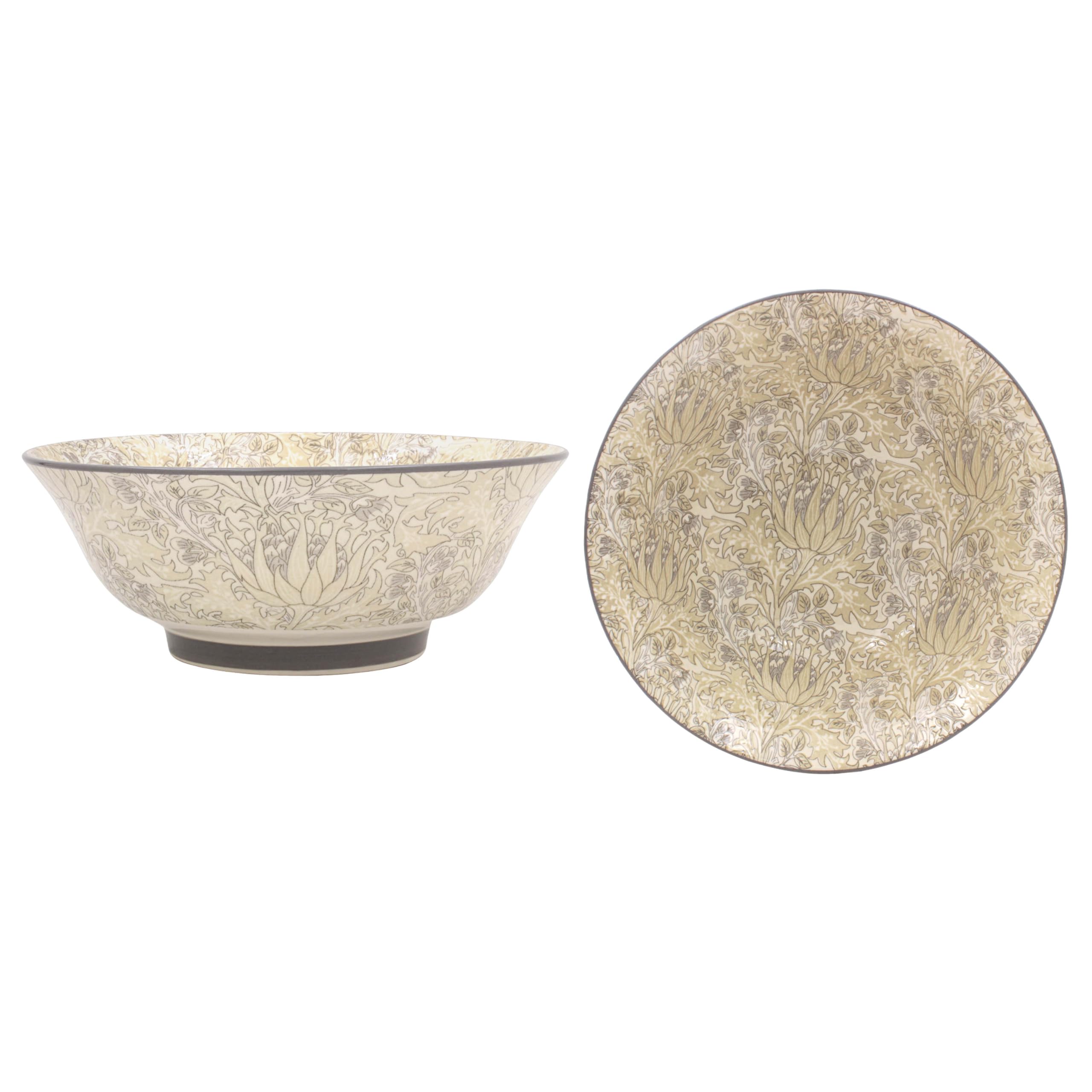 The Leonardo Collection William Morris Artichoke Bowl 21cm for Home & Kitchen | BPA Free Lightweight Bowl for Kids & Adults | Durable Bowls for Salad, Pasta, Cereal & Daily Food Prep