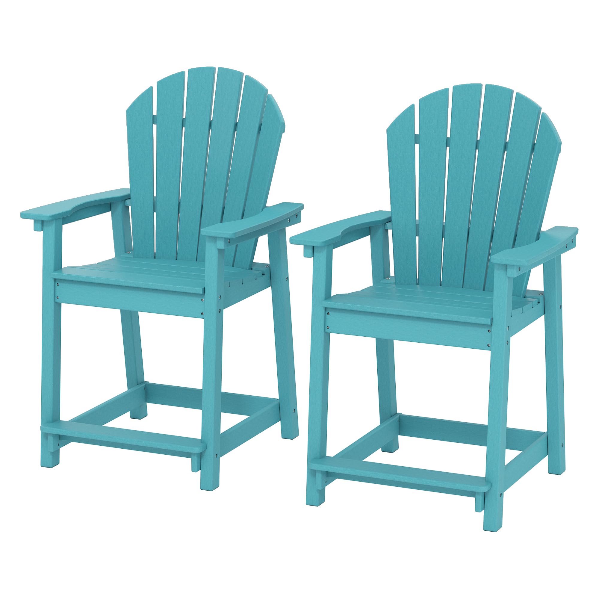 View 1 of ****PARTIAL SET, 1 CHAIR ONLY****
OTSUN Tall Modern Adirondack Chairs Set of 2, All Weather HDPE Bar Height Adirondack Stools Widened Durable Design for Porch Patio Yard Lawn Fire Pit Bistro Basement Indoors & Outdoors