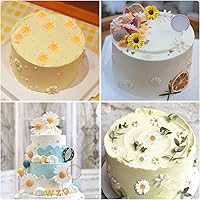 Vista 6 de Mujiang Molde de silicona para crisantemo, molde de fondant de girasol, molde de margarita para decoración de pasteles, decoración de cupcakes