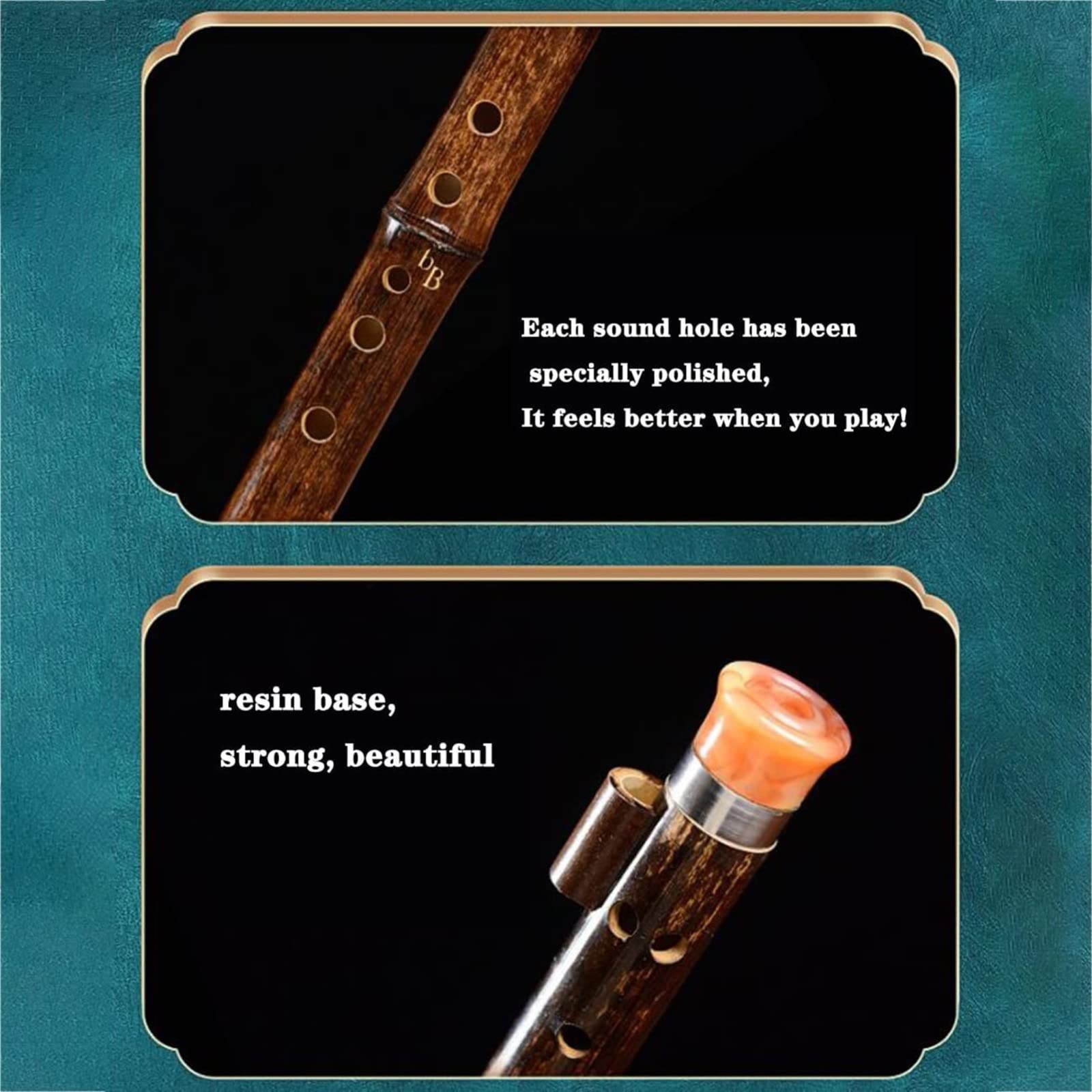 Hulusi, Chiave Professionale Hulusi Cucurbit Flauto Flauto Cinese con Scatola per Il Trasporto Regalo Strumento Musicale Etnico Professionale(C-key)