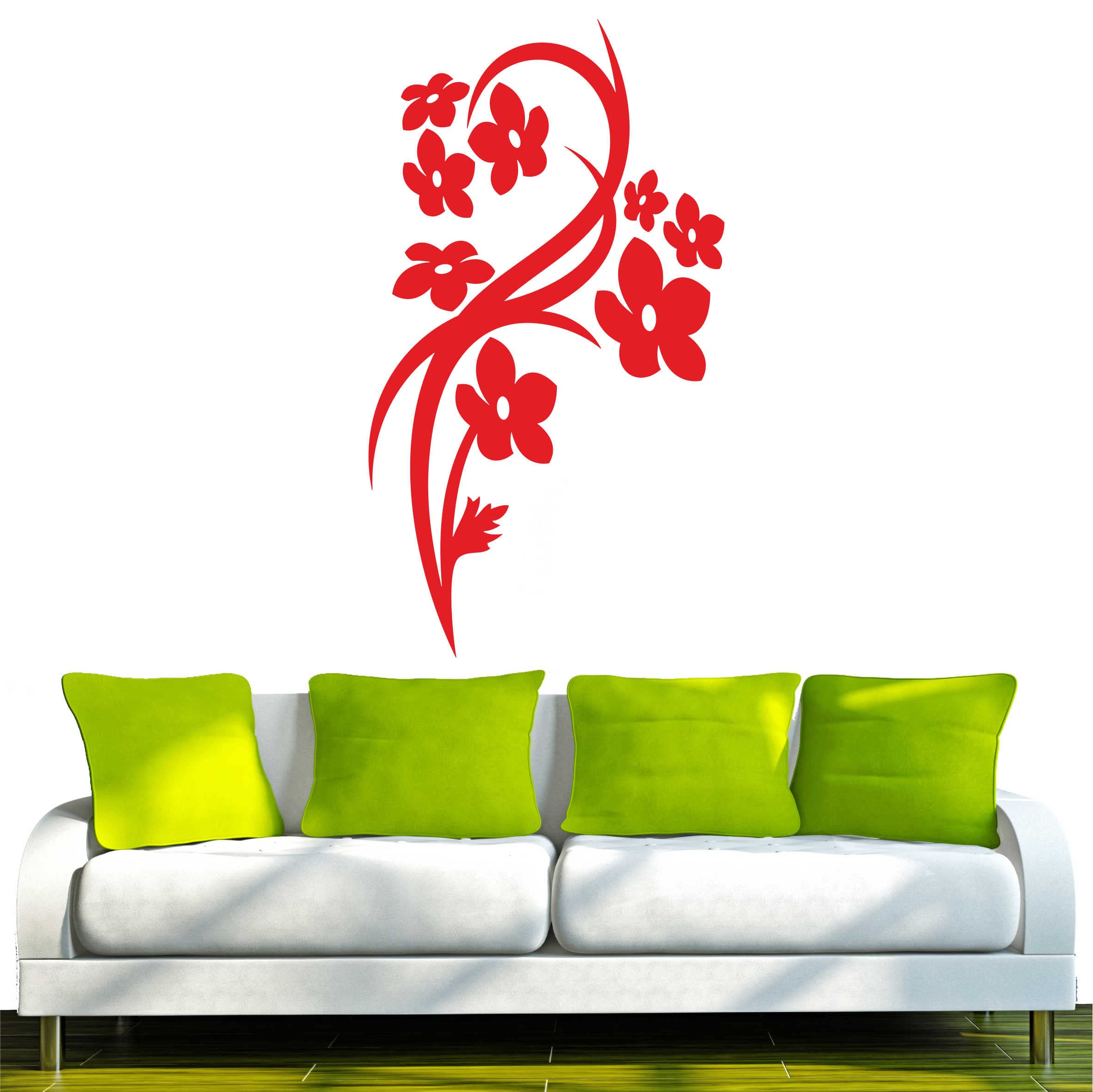 Multicolore MF209 impianto Tribale Vite Fiore Retro 96 x 36 cm