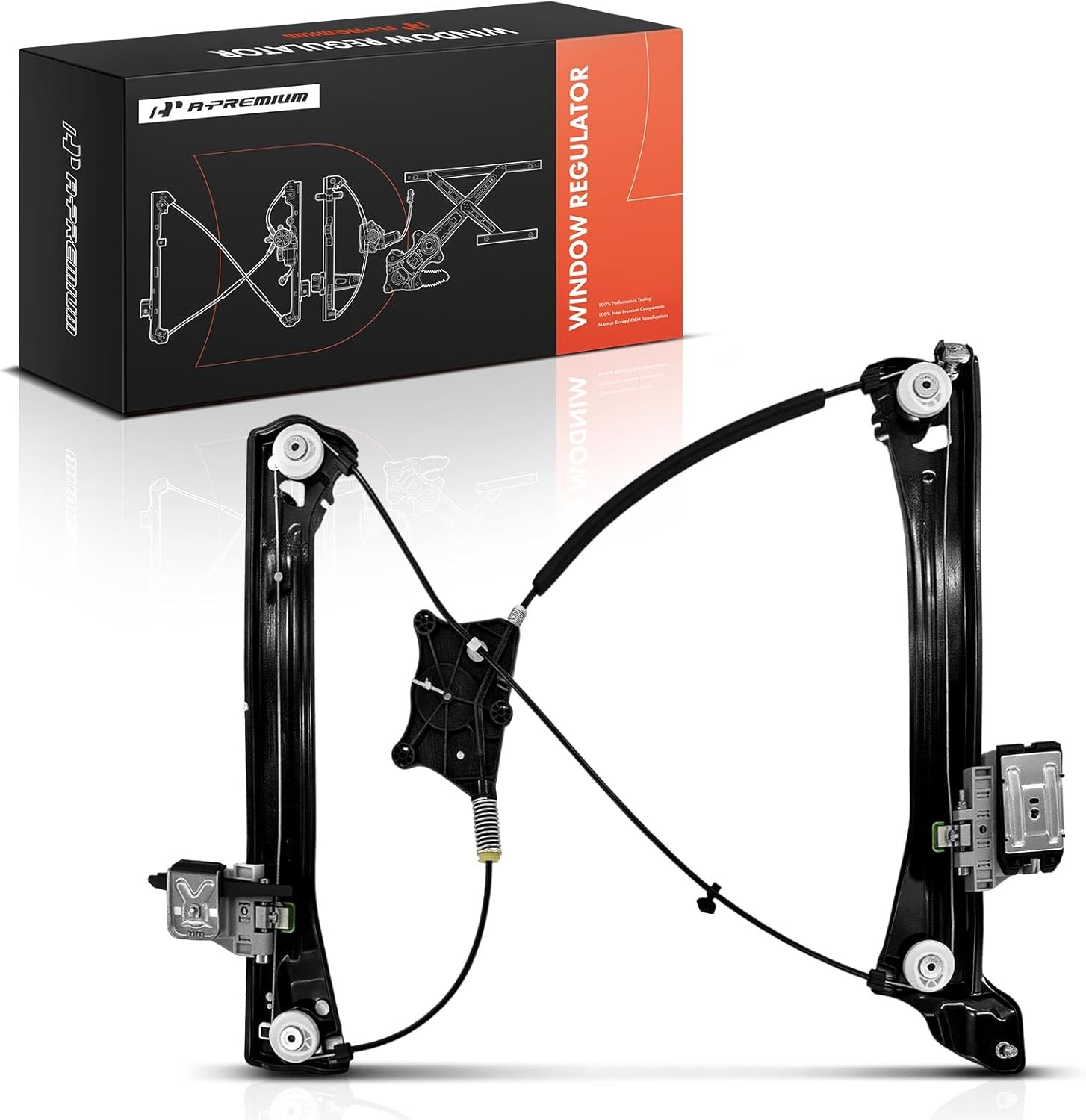 A-Premium Front Left Driver Side Electric Power Window Regulator Without Motor Compatible with Audi A5 Quattro 2018-2024, S5 2018-2023