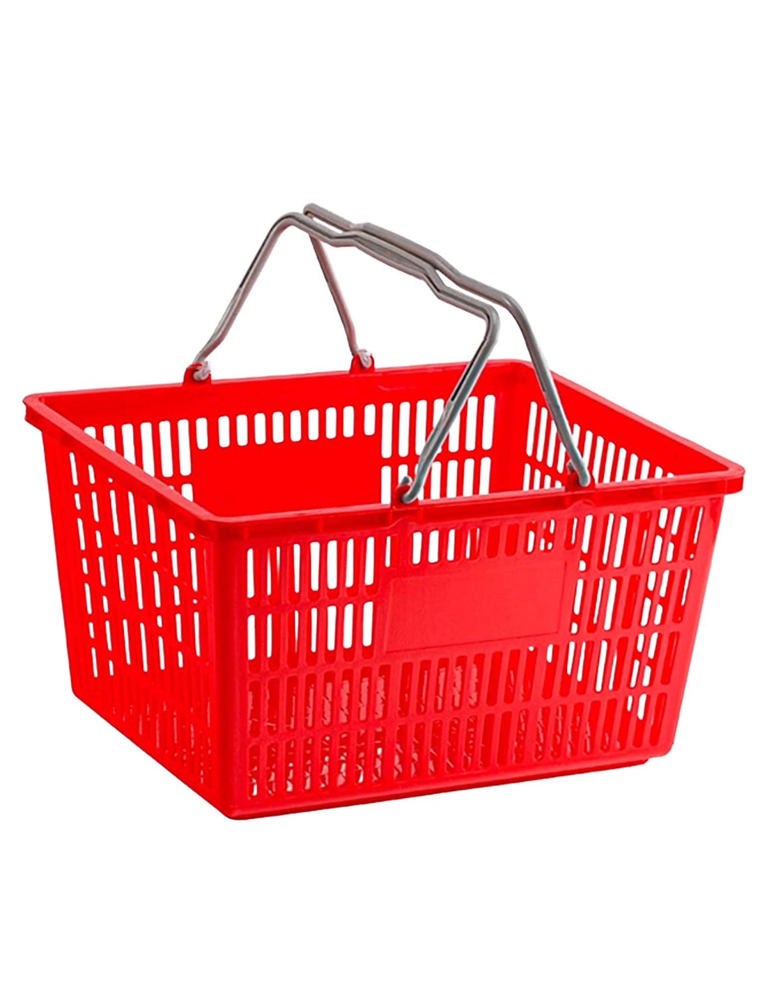 Cestini portaoggetti in plastica resistente, con manici pieghevoli, per la spesa, la biancheria, i picnic e l'organizzazione della casa (latte, confezione da 5)