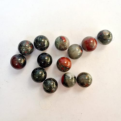 Miniatura 7 de Bacatgem Juego de 7 bolas de esfera de cristal de amatista natural, 0.78 pulgadas Feng Shui Chakra Aura decoración de escritorio para el hogar,