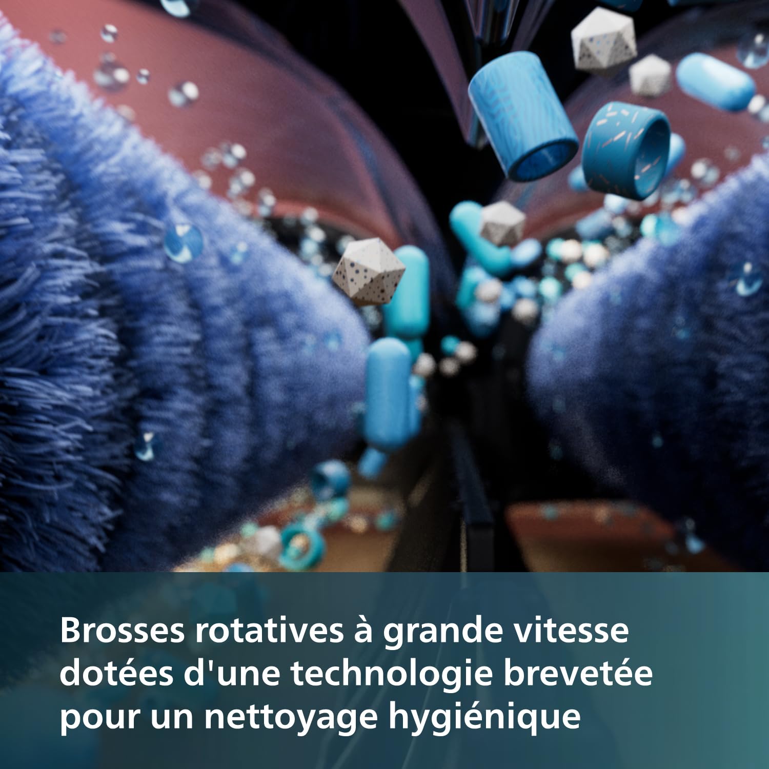 Philips Aspirateur et Serpillière sans Fil Eau et Poussière 9000 Series, Nettoyage Automatique, Jusqu'à 45 Min d'autonomie et 185 m², 3 Modes de Nettoyage, Noir (XW9383/01)