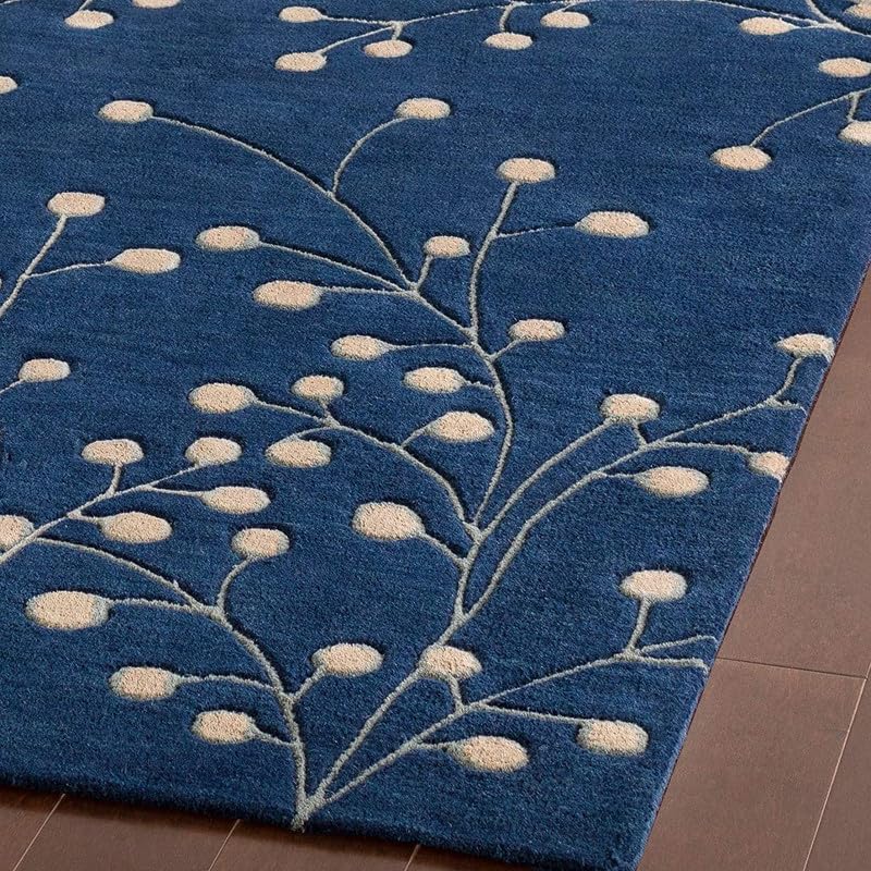 Image of Carpets and Rugs Handwoven Woolen Thick Floral and Contemporary Designs for Area Rugs, Carpets for Living Room, Bedroom, Hall Size 6x9 feet