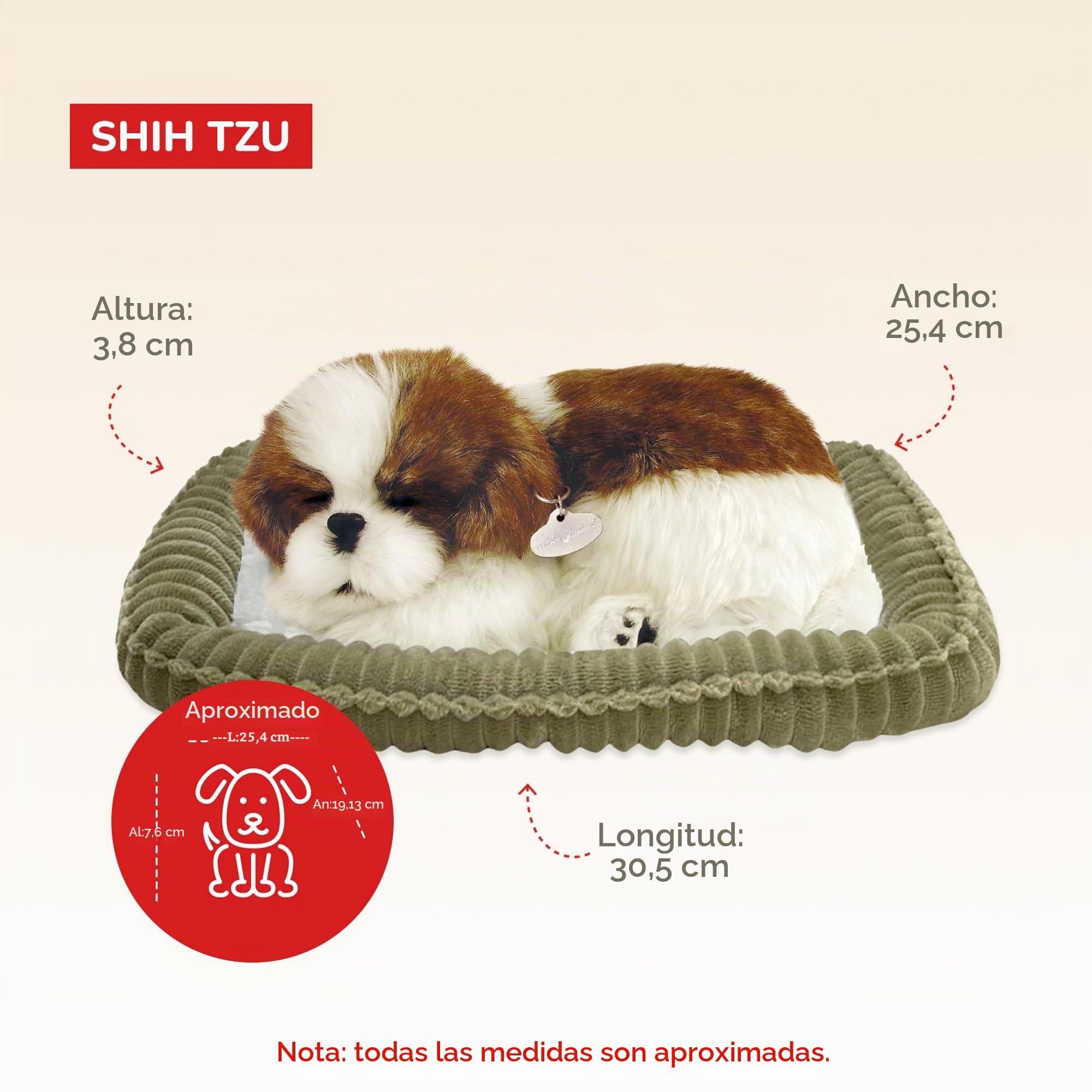 Perfect Petzzz - Perro de Peluche (10x23x19 cm) (Cd3 4924)