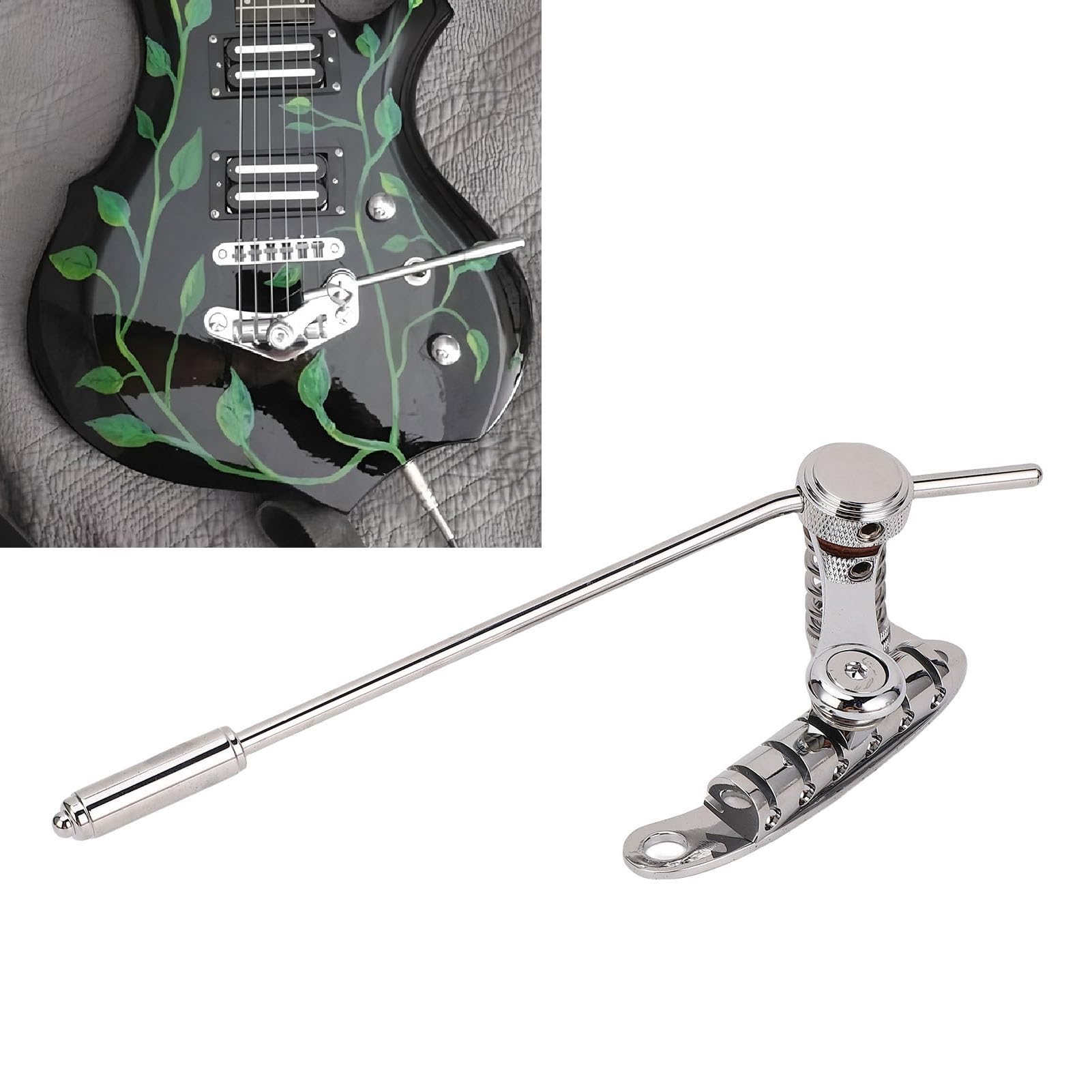 Keenso Zamiennik Stopera Mostka Gitarowego, Stoper Stopu Mostka Tremolo ze Stopu Cynku do Gitar SG i, Zwiększona stabilność Strun i łatwa Instalacja