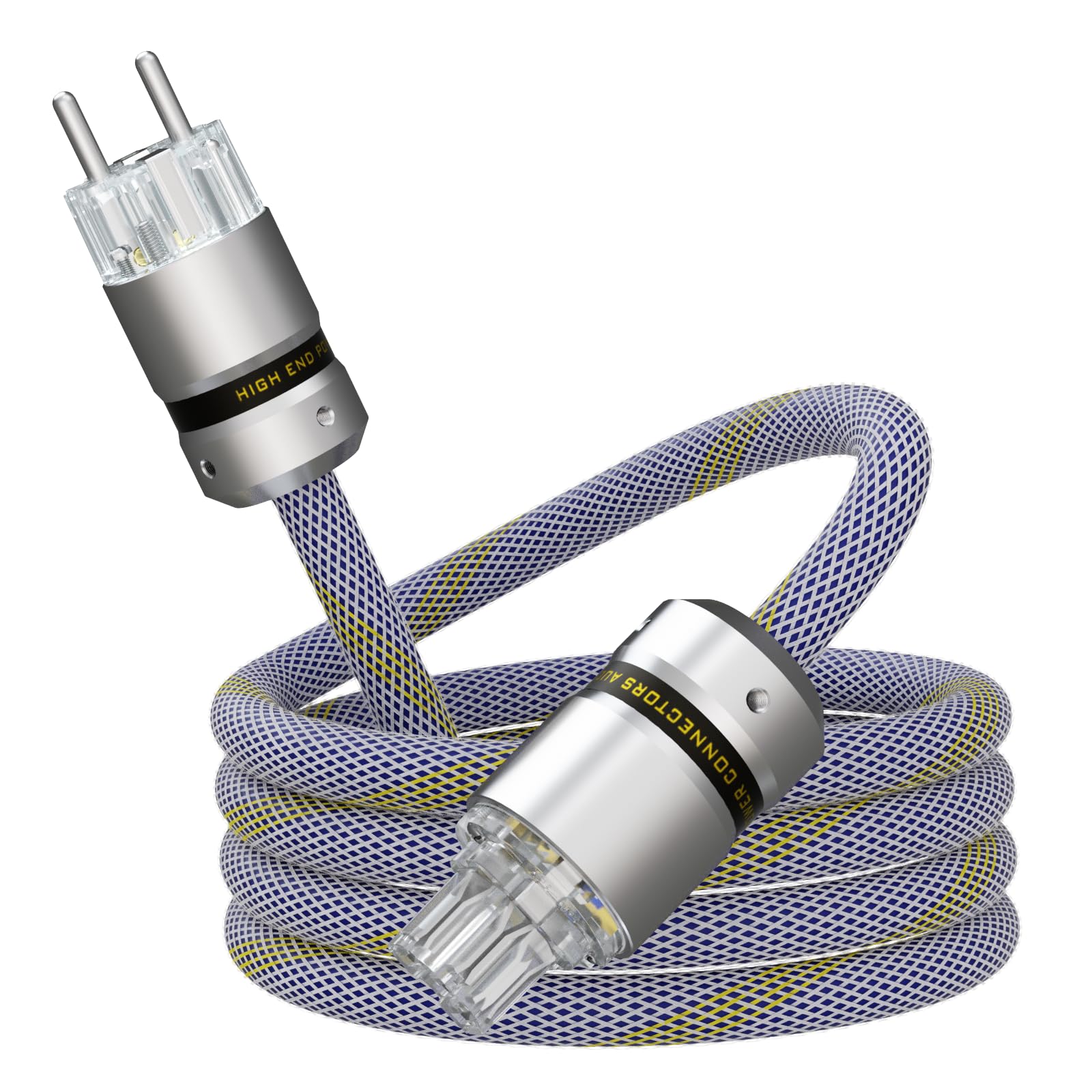 Audiophile - Cavo di alimentazione HiFi 10 AWG, cavo di alimentazione HiFi 125 V/15 A, IEC320-C15, spina femmina per altoparlanti, subwoofer, giradischi, amplificatore (1 M/3,3 piedi)