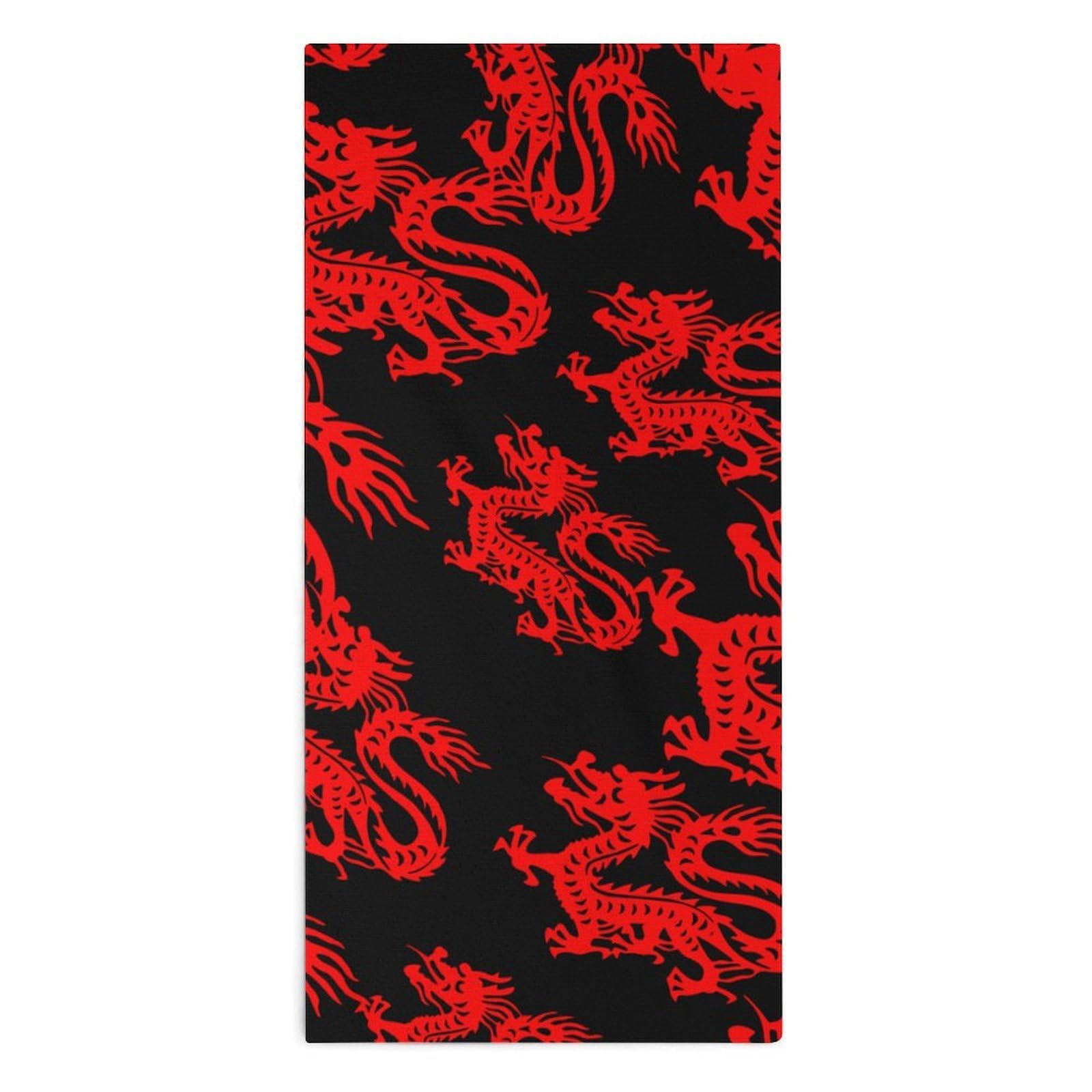 NCLQVJXZKHW Chinese Magic Dragon Hand Towels Soft Face Towel Gym Bathroom Travel Hotel 13"x28"