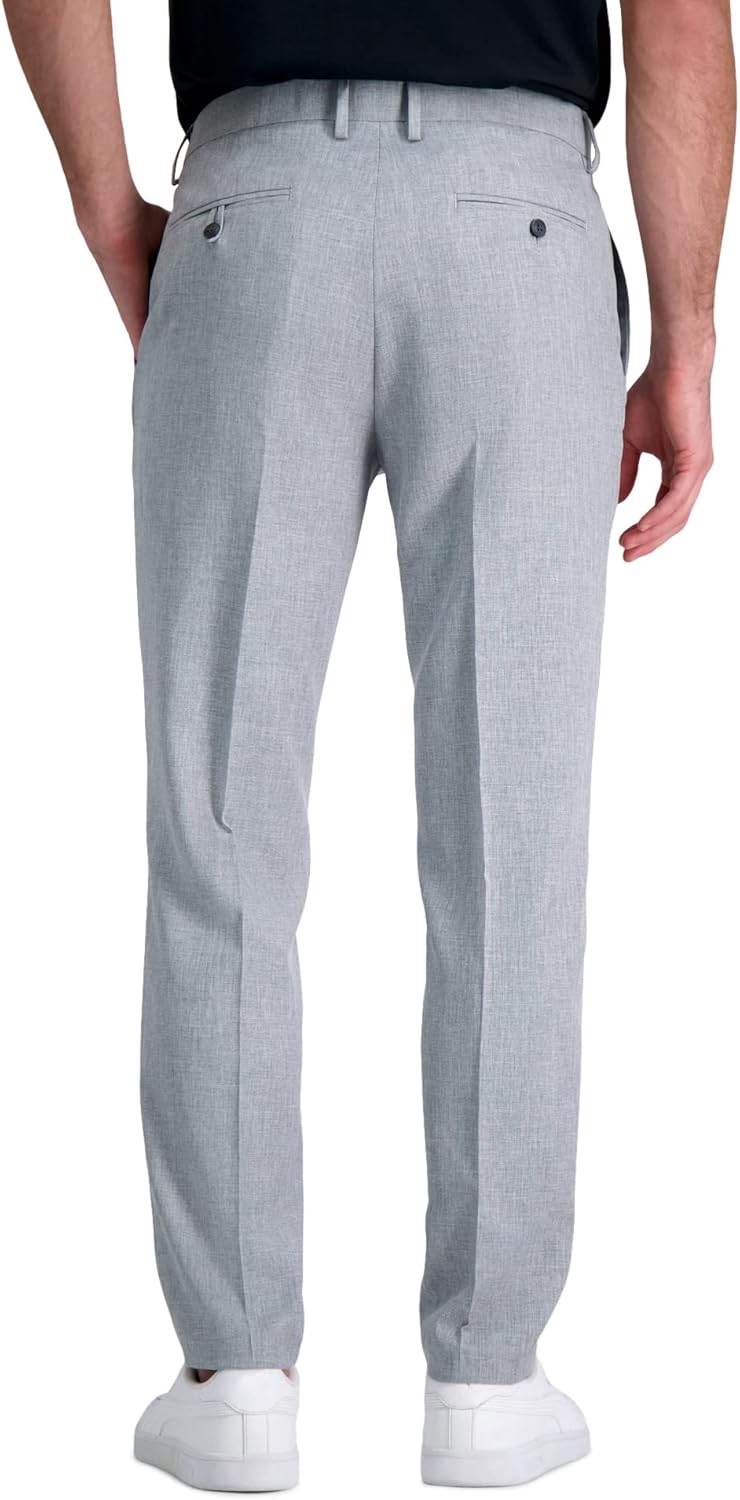 Haggar Men's Pant Smart Wash Performance Slim Fit Suit Separates-Pants & Jackets, Light Grey, 34W x 30L at  Men’s Clothing store
