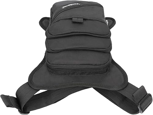 Miniatura 6 de Vanlison Bolsa de poliéster para pierna, bolsa de muslo, bolso táctico para pierna, bolsa para moto, impermeable, Negro), vbk1052he