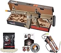 Vista 13 de Lancer Tactical Gen 2 KeyMod Airsoft AEG de 10" con grúa Stock