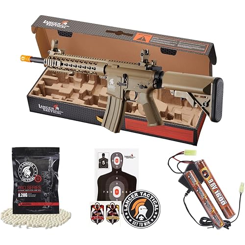 Lancer Tactical Gen 2 10" KeyMod Airsoft AEG w/Crane Stock